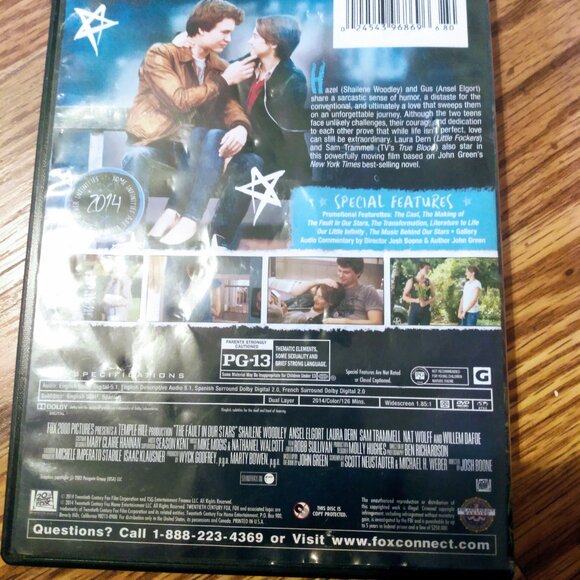 The Fault in Our Stars dvd - Picture 2 of 4